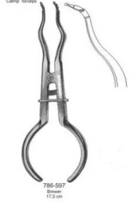 786-597 Щипцы фиксационные Фергусона для коффердама BD-2760/1